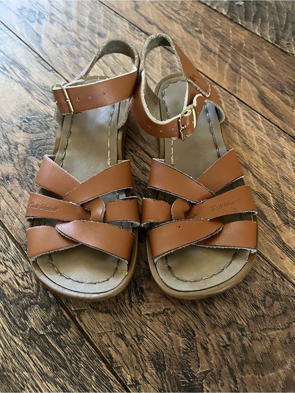 Tan saltwater sandals
